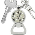 Cute Cat Seamless Pattern Bottle Opener Key Chain