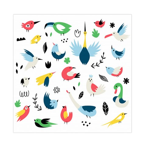 Vector Set Isolates With Cute Birds Scandinavian Style Duvet Cover Double Side (Full/ Double Size) from ArtsNow.com Front