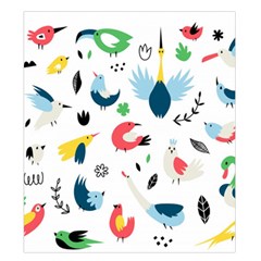 Vector Set Isolates With Cute Birds Scandinavian Style Duvet Cover Double Side (King Size) from ArtsNow.com Back