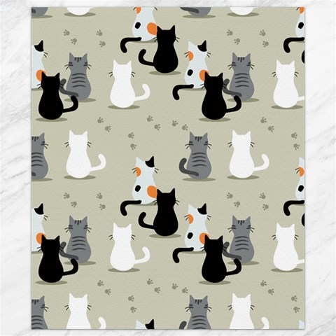Cute Cat Seamless Pattern Canvas 8  x 10  from ArtsNow.com 8.15 x9.66  Canvas - 1