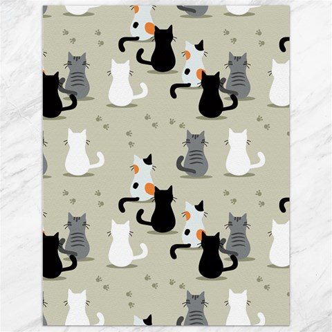 Cute Cat Seamless Pattern Canvas 12  x 16  from ArtsNow.com 11.86 x15.41  Canvas - 1