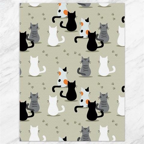 Cute Cat Seamless Pattern Canvas 36  x 48  from ArtsNow.com 35.26 x46.15  Canvas - 1