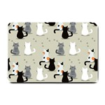 Cute Cat Seamless Pattern Small Doormat