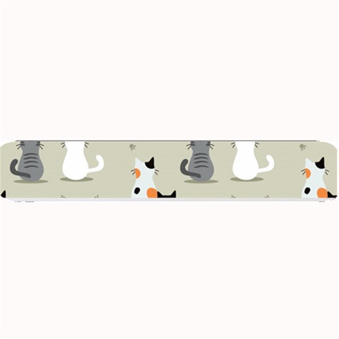 Cute Cat Seamless Pattern Small Bar Mat from ArtsNow.com 24 x4  Bar Mat