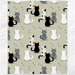 Cute Cat Seamless Pattern Canvas 11  x 14 