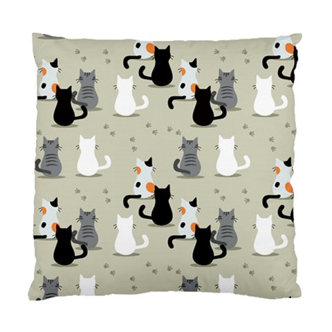 Cute Cat Seamless Pattern Standard Cushion Case (One Side) from ArtsNow.com Front