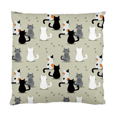 Cute Cat Seamless Pattern Standard Cushion Case (Two Sides) from ArtsNow.com Front