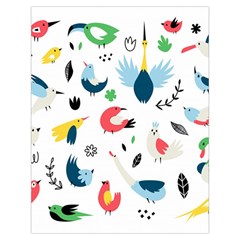 Vector Set Isolates With Cute Birds Scandinavian Style Toiletries Pouch from ArtsNow.com Back
