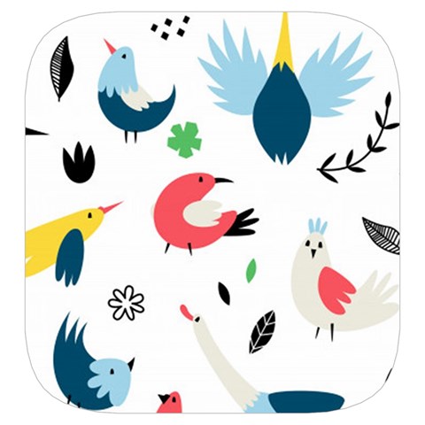 Vector Set Isolates With Cute Birds Scandinavian Style Toiletries Pouch from ArtsNow.com Side Left