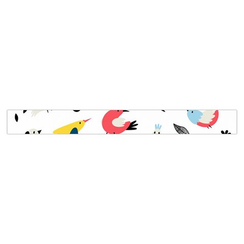 Vector Set Isolates With Cute Birds Scandinavian Style Zipper Large Tote Bag from ArtsNow.com Strap