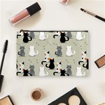 Cute Cat Seamless Pattern Cosmetic Bag (Medium)
