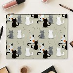Cute Cat Seamless Pattern Cosmetic Bag (XL)
