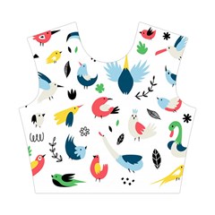 Vector Set Isolates With Cute Birds Scandinavian Style Cotton Crop Top from ArtsNow.com Front