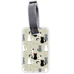 Cute Cat Seamless Pattern Luggage Tag (two sides)