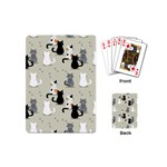 Cute Cat Seamless Pattern Playing Cards Single Design (Mini)