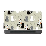 Cute Cat Seamless Pattern Memory Card Reader with CF