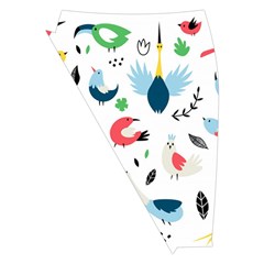 Vector Set Isolates With Cute Birds Scandinavian Style Midi Wrap Pencil Skirt from ArtsNow.com Front Left
