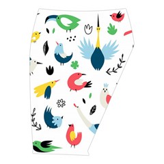 Vector Set Isolates With Cute Birds Scandinavian Style Midi Wrap Pencil Skirt from ArtsNow.com  Front Right 