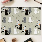 Cute Cat Seamless Pattern Cosmetic Bag (XXXL)