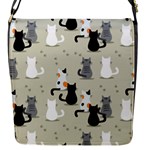 Cute Cat Seamless Pattern Flap Closure Messenger Bag (S)