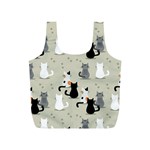 Cute Cat Seamless Pattern Full Print Recycle Bag (S)