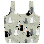 Cute Cat Seamless Pattern Full Print Recycle Bag (XL)