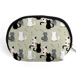 Cute Cat Seamless Pattern Accessory Pouch (Medium)