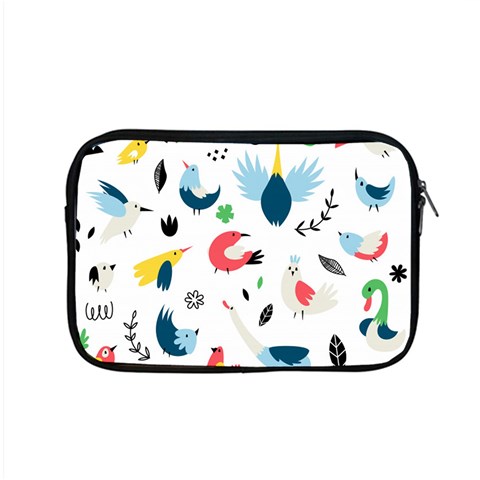 Vector Set Isolates With Cute Birds Scandinavian Style Apple MacBook Pro 15  Zipper Case from ArtsNow.com Front