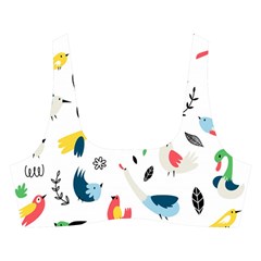 Vector Set Isolates With Cute Birds Scandinavian Style Cross Back Hipster Bikini Set from ArtsNow.com Front