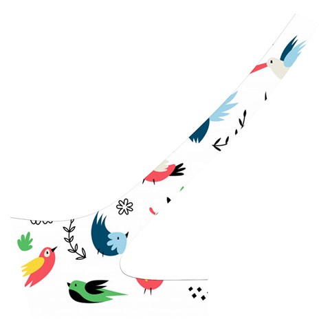 Vector Set Isolates With Cute Birds Scandinavian Style Cross Back Hipster Bikini Set from ArtsNow.com Back Left