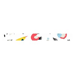 Vector Set Isolates With Cute Birds Scandinavian Style Cross Back Hipster Bikini Set from ArtsNow.com Waistband
