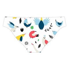 Vector Set Isolates With Cute Birds Scandinavian Style Cross Back Hipster Bikini Set from ArtsNow.com Back Under