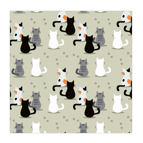 Cute Cat Seamless Pattern Duvet Cover (Queen Size) from ArtsNow.com Front