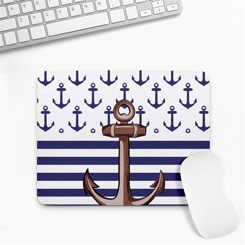 Anchor Background Design Small Mousepad from ArtsNow.com Front