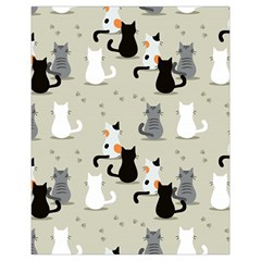 Cute Cat Seamless Pattern Drawstring Pouch (XL) from ArtsNow.com Back