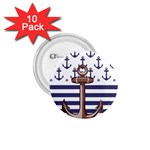 Anchor Background Design 1.75  Buttons (10 pack)