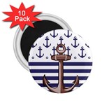 Anchor Background Design 2.25  Magnets (10 pack) 