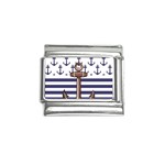 Anchor Background Design Italian Charm (9mm)