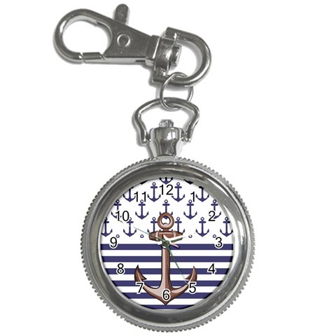 Anchor Background Design Key Chain Watches from ArtsNow.com Front