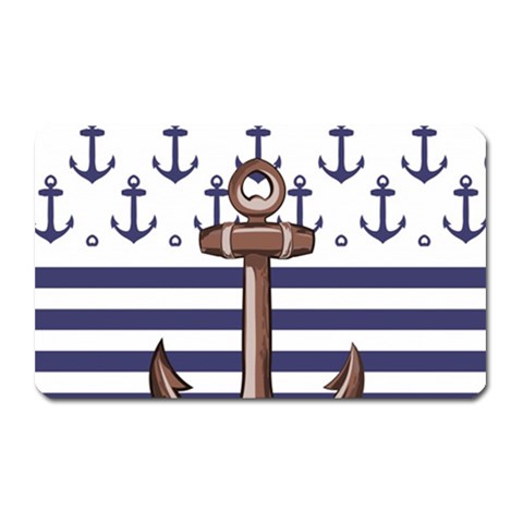 Anchor Background Design Magnet (Rectangular) from ArtsNow.com Front