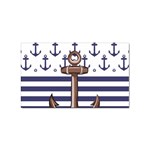 Anchor Background Design Sticker Rectangular (10 pack)