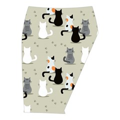 Cute Cat Seamless Pattern Midi Wrap Pencil Skirt from ArtsNow.com  Front Right 