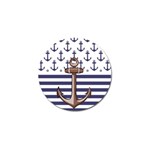 Anchor Background Design Golf Ball Marker