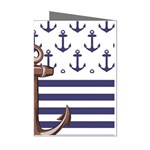 Anchor Background Design Mini Greeting Cards (Pkg of 8)