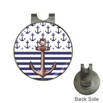 Anchor Background Design Hat Clips with Golf Markers