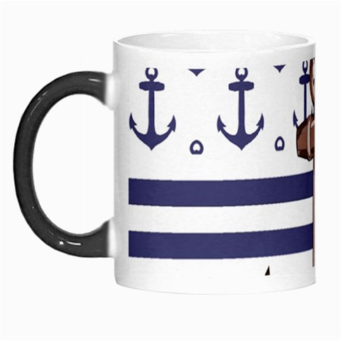 Anchor Background Design Morph Mug from ArtsNow.com Left