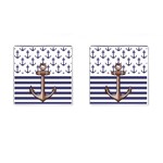 Anchor Background Design Cufflinks (Square)