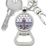 Anchor Background Design Bottle Opener Key Chain