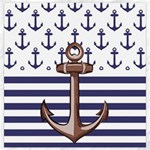 Anchor Background Design Canvas 12  x 12 