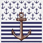 Anchor Background Design Canvas 16  x 16 